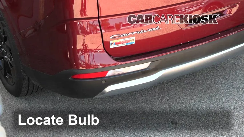 2022 Kia Carnival SX 3.5L V6 Éclairage Feu clignotant arrière (remplacer l'ampoule)